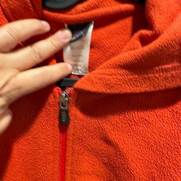 Patagonia fleece jacket - deep orange small S - Picture 3 of 6